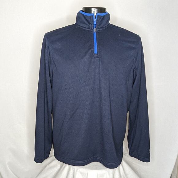 Starter Men's 1/4 Zip Pullover Sweater Blue XL Vintage Athletic Casual EUC - Picture 1 of 4